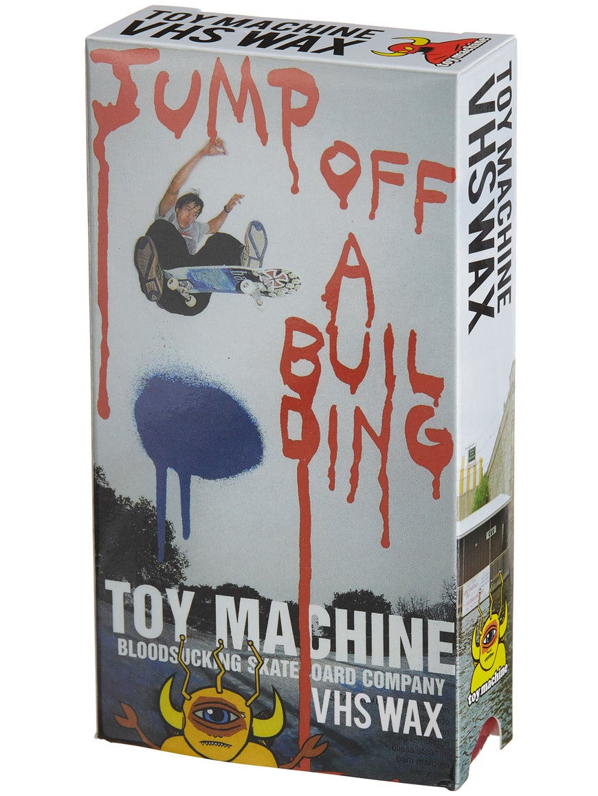 Toy Machine Jump Off a Building VHS Skateboard Wax Red